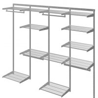 Гардеробная система Max G240 графит 2050x2550x450 Промет 12 полок